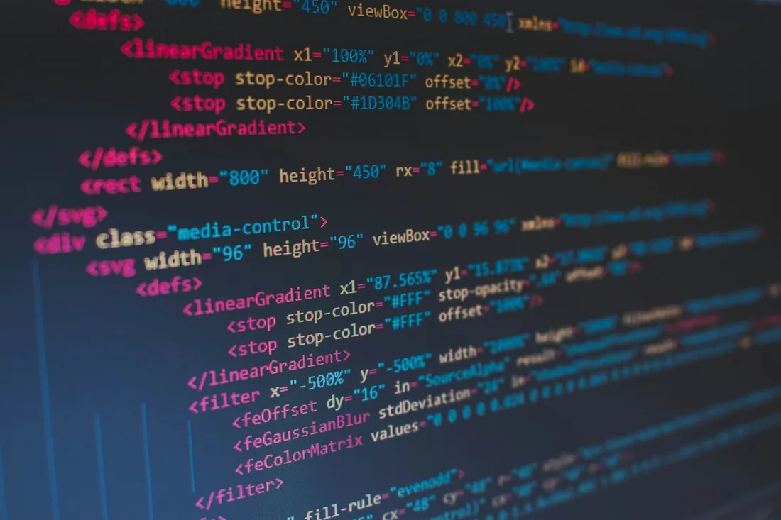 HTML-код на экране