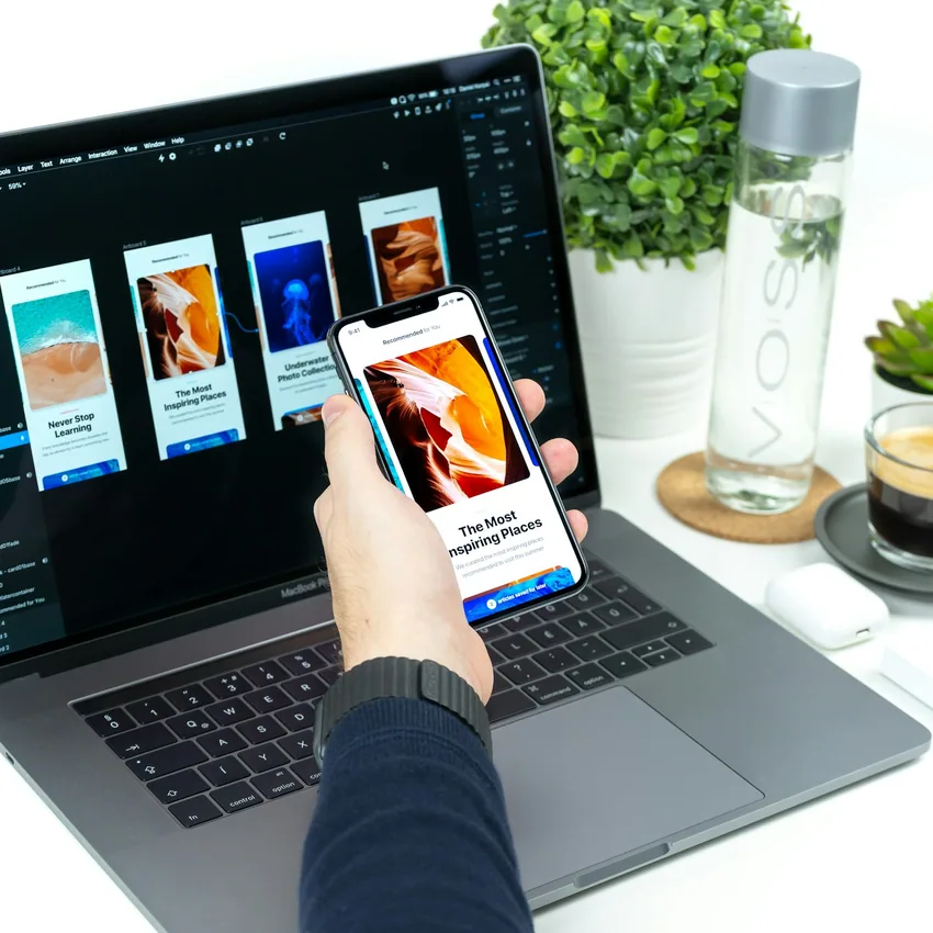 Проверка интерфейса на смартфоне